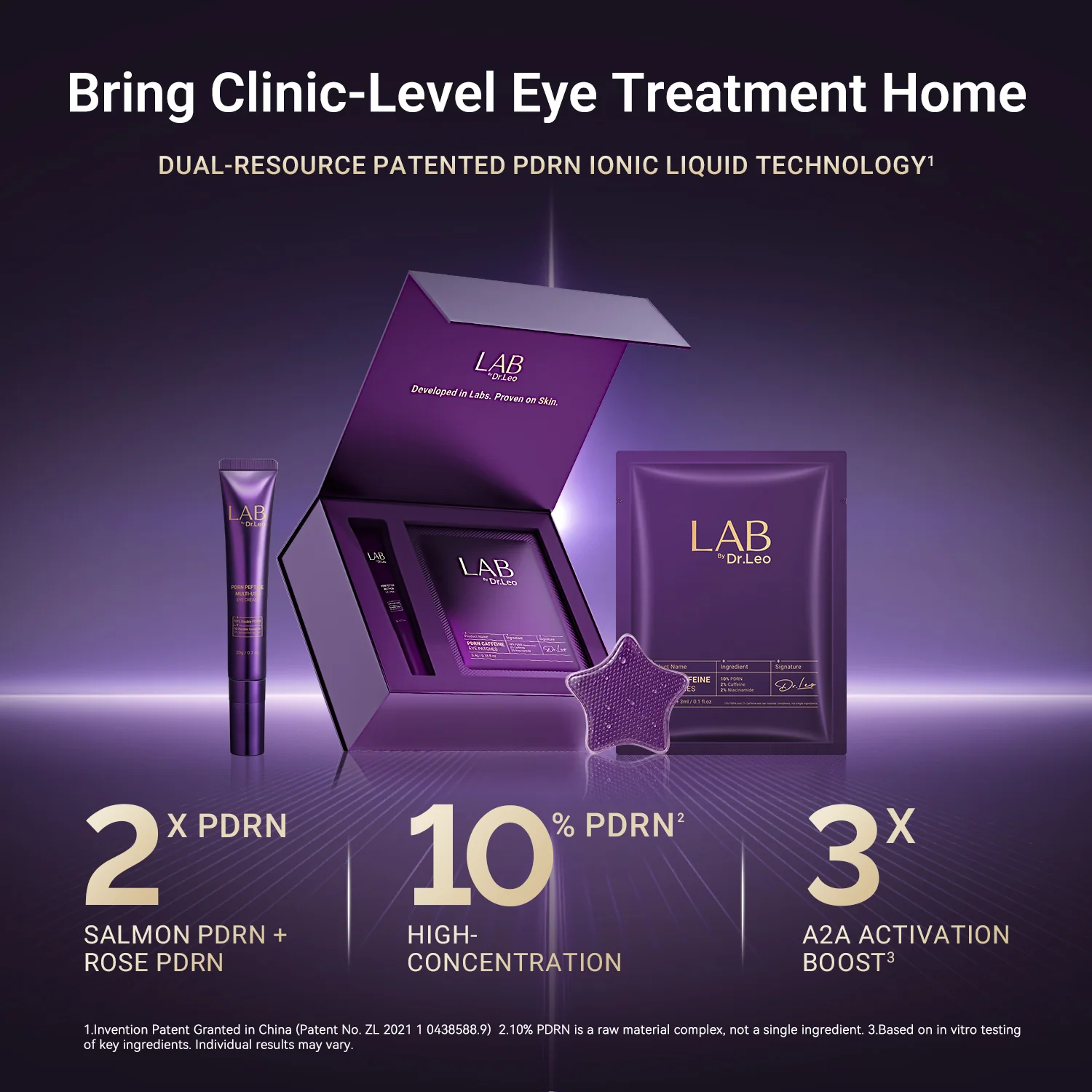 PDRN Eye Care Set (Eye Patches + Eye Cream) - Image 3